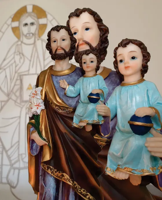 Imagem de São José com o Menino Jesus